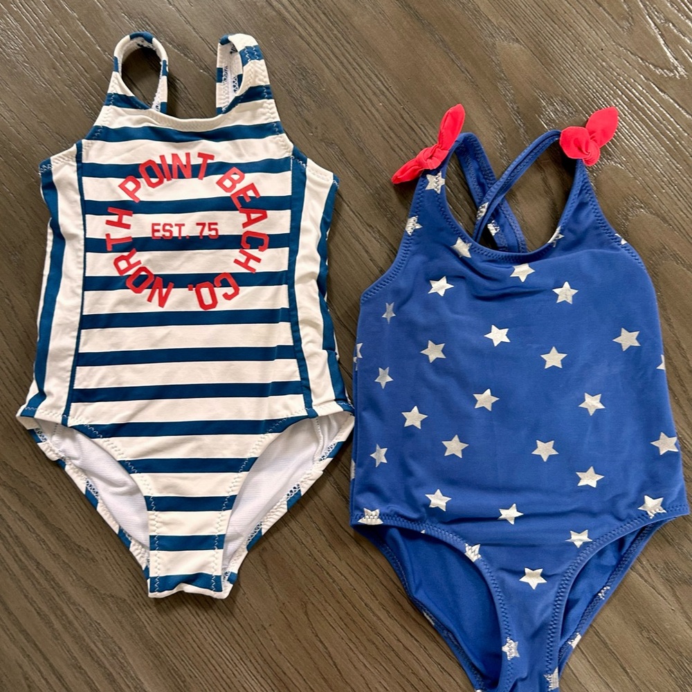 Striped and Star Print Swimsuits